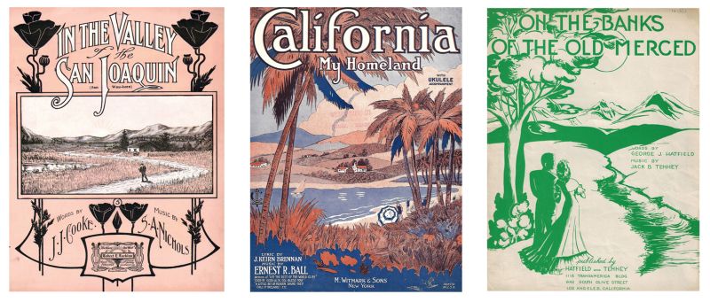 California Sheet Music Covers