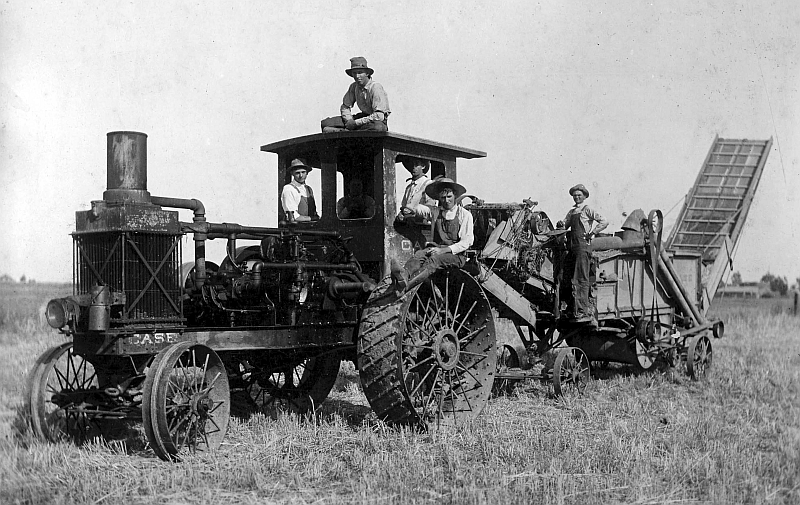 First Case Gas Tractor in Merced County, 1913