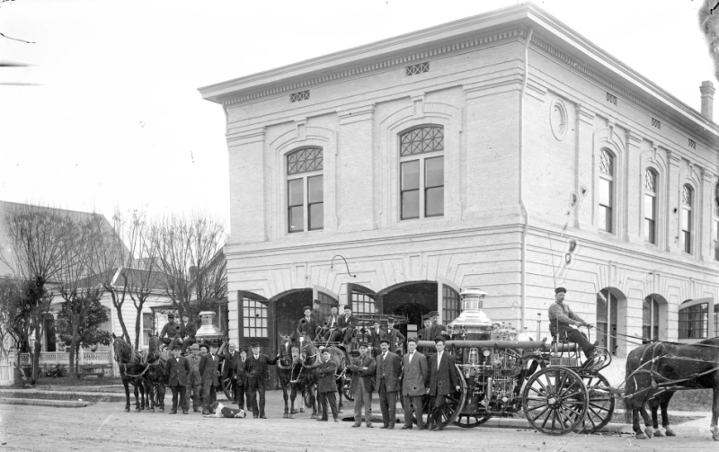 City Hall and Fire House on the Southeast corner of 18th and M Streets, circa 1908