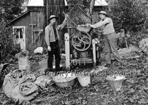 Making Moonshine by the Merced River near Snelling during the Prohibition.