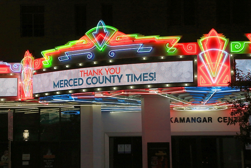 Merced Theatre Marquee by Jim Cunningham